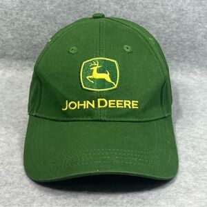 John Deere Green Baseball Cap Hat Embroidered Logo Adjustable Strap‎ OSFM
